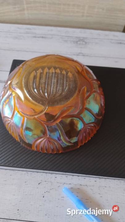 Szklana taca i 3 salaterki Porcelana i szkło Miechów