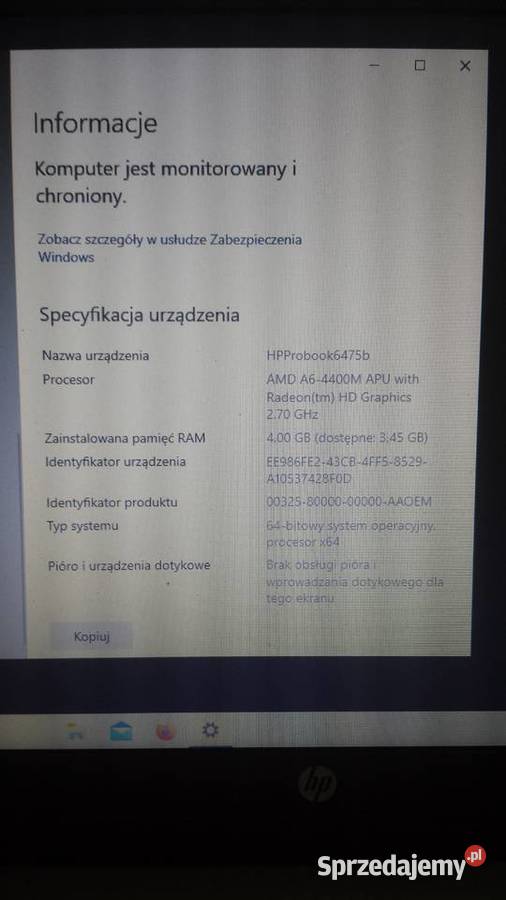 Laptop hp ProBook 6475b Kraków