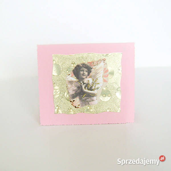 vintage kartki na boże narodzenie aniołek kartki sprzedam