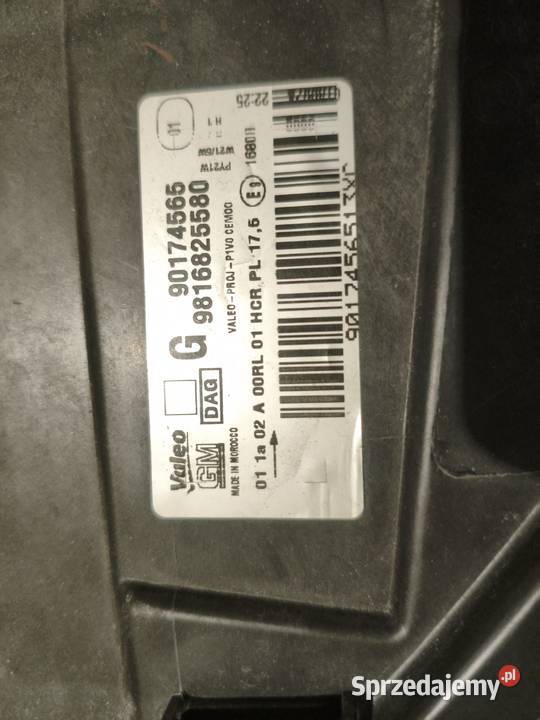 reflektor lewy opel combo 2018 Łódź