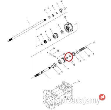 Pierścień oporowy 2514 x 250 mm LS MT335 LS podkarpackie Tajęcina sprzedam