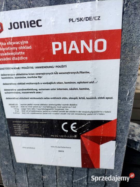 Płytki elewacyjne Joniec Piano Pozostałe Jerzmanowice sprzedam