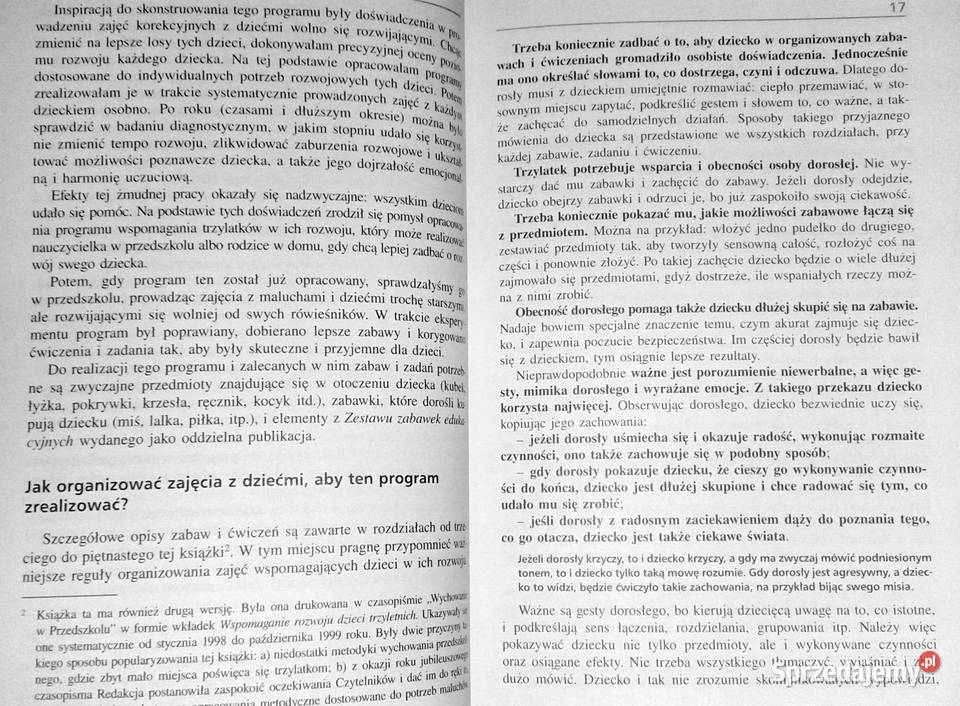 Wspomaganie rozwoju umysłowego trzylatków i Chełm