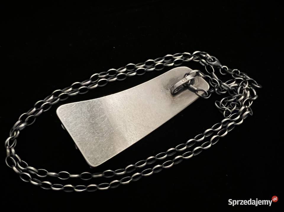 Srebrny autorski wisior z łańcuchem srebro 92t mazowieckie Warszawa