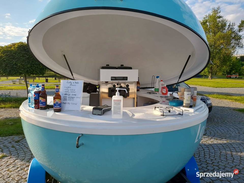 Przyczepa gastronomiczna Lodziarnia Kula świętokrzyskie Sandomierz