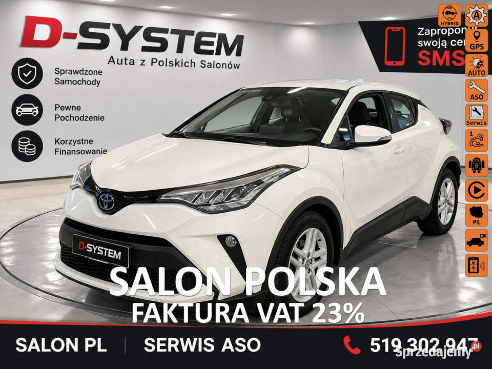 Toyota CHR CHR 22r Salon Polska 18 Hybrid serwisowany w ASO Białystok sprzedam