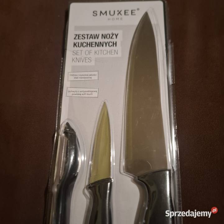 Zestaw noży kuchennych SMUKEE Home 3 elementy 2 Noże i nożyce kuchenne Lwówek Śląski sprzedam