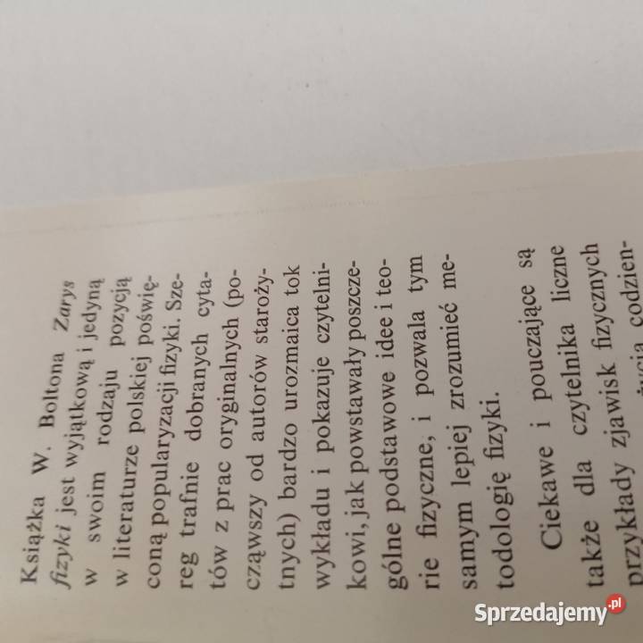 Bolton Zarys fizyki pierwsze wydanie książki Książki naukowe i popularnonaukowe pomorskie Gdańsk