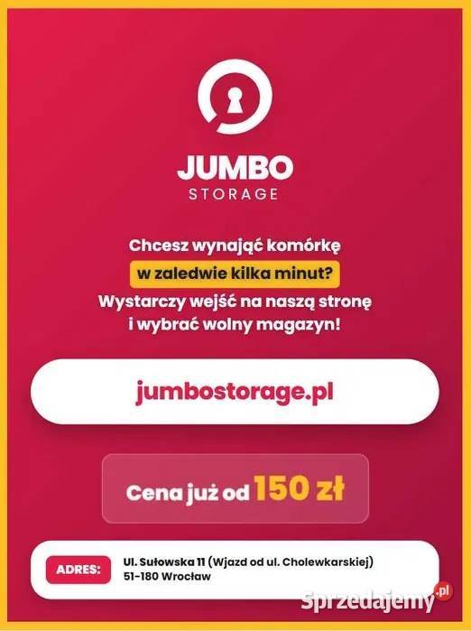 12m2 Garaż magazyn komórka schowek Jumbo Storage dolnośląskie Wrocław