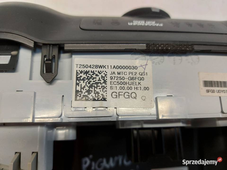 Kia Picanto IV III LIFT panel nawiewu