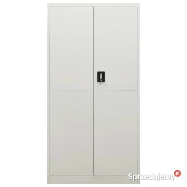 vidaXL Szafa zamykana na klucz jasnoszara