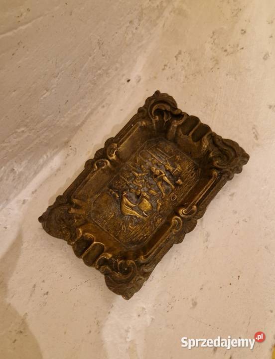 Kolekcjonerska POPIELNICZKA z mosiądzu z okresu Lublin