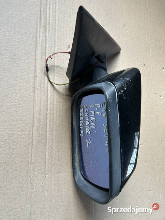 Lusterko pasażera BMW e46 czarne schwarz 2 Grudziądz sprzedam