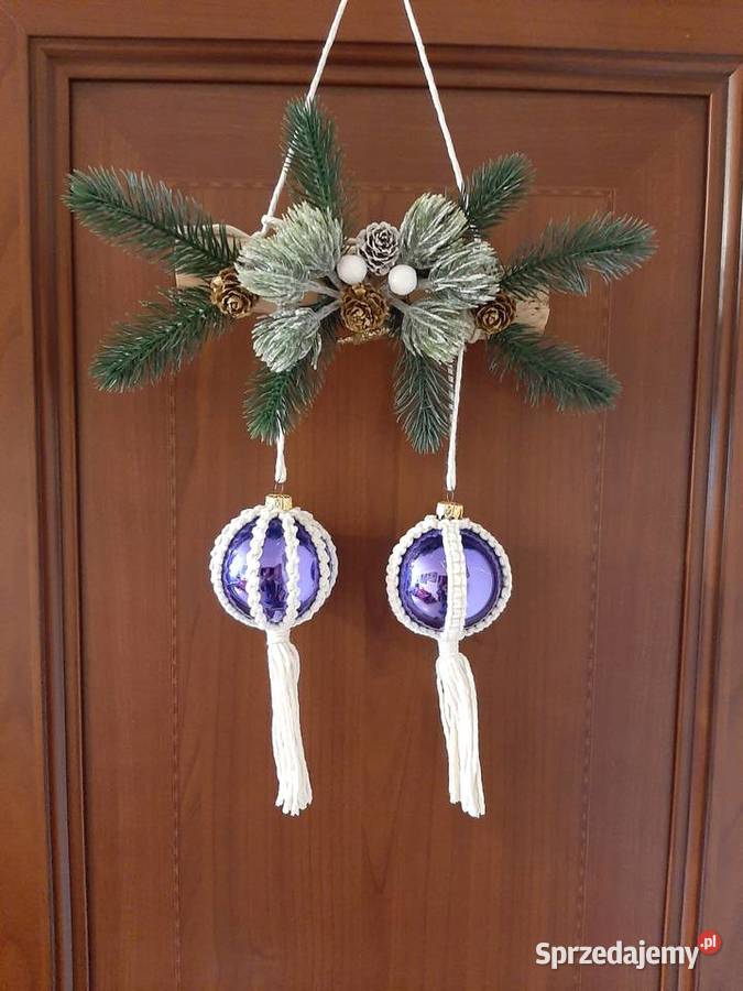 Dekoracja świąteczna do powieszenia boho makrama Bydgoszcz