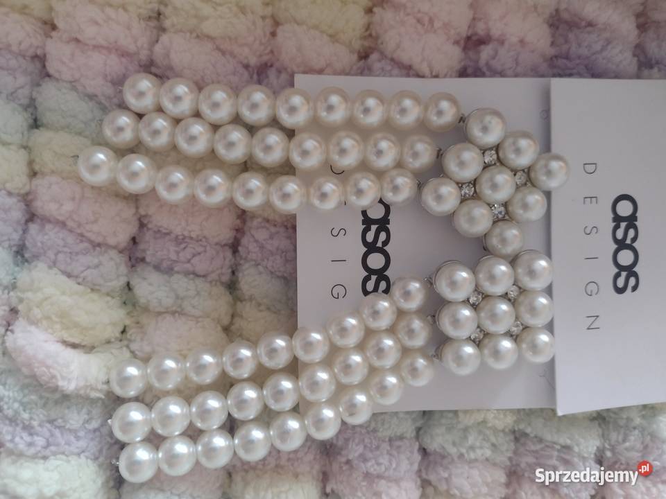 ASOS Długie Bogato zdobione kolczyki ślubne Kraków