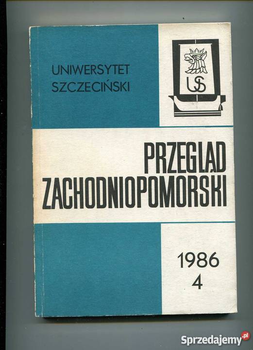 Przegląd Zachodniopomorski 1986 4 Szczecin