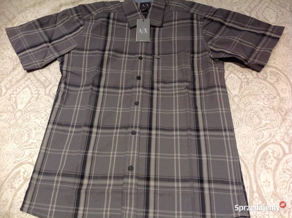 Koszula w Krate Męska ARMANI EXCHANGE M NOWA