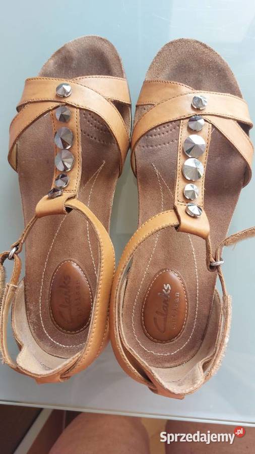 MARKOWE Sandały SKÓRA NATURALNA ZAPINANE NA RZEP Sandały i klapki Obuwie mazowieckie Warszawa