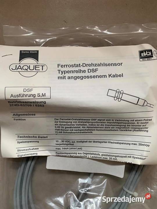 Jaquet Proximity sensor Warszawa