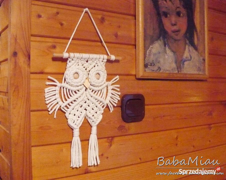 Sowa handmade makrama boho pokój dziecięcy Dla Dziecka Bydgoszcz