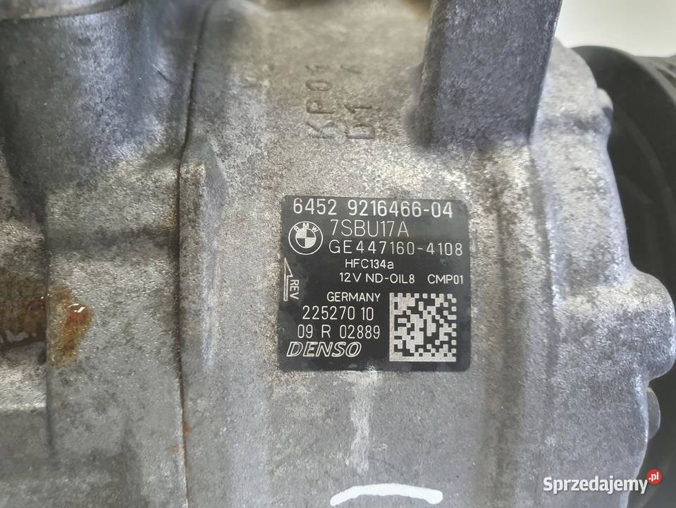 SPRĘŻARKA KLIMATYZACJI BMW F12 F13 30 D 9216466 Rudka