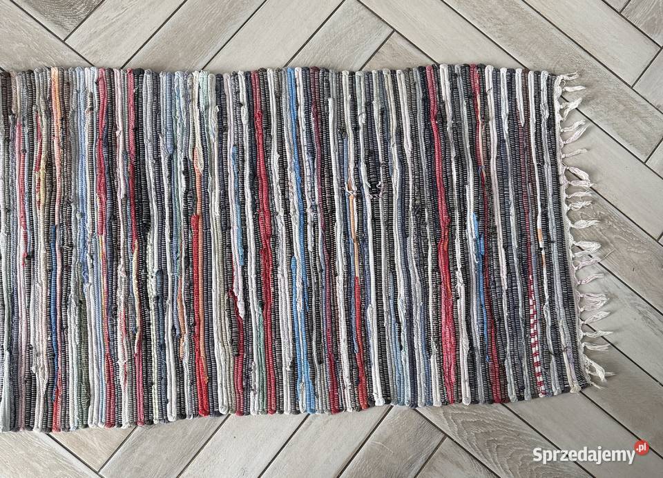 Chodnik dekoracyjny ręcznie tkany Design Pasiak Łódź