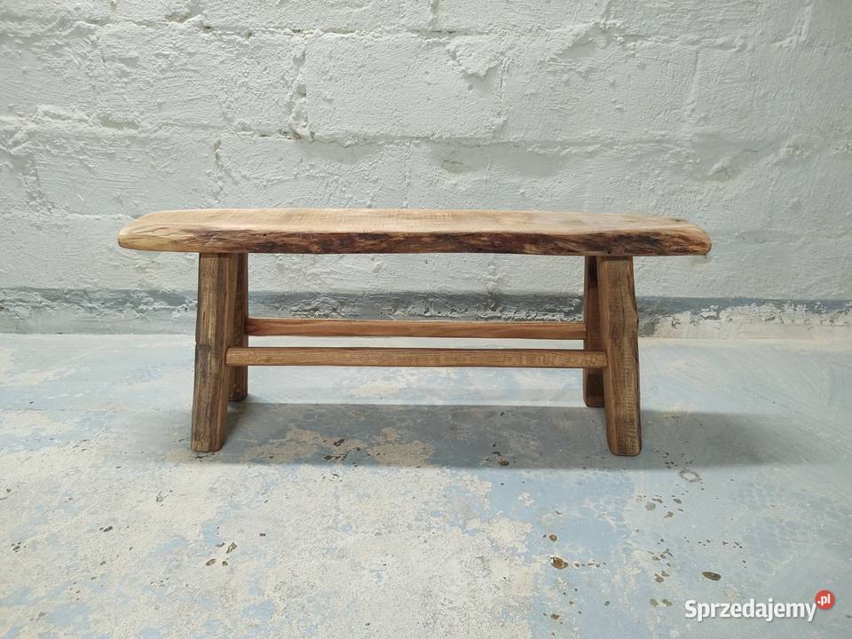 Ławka stołek drewniany