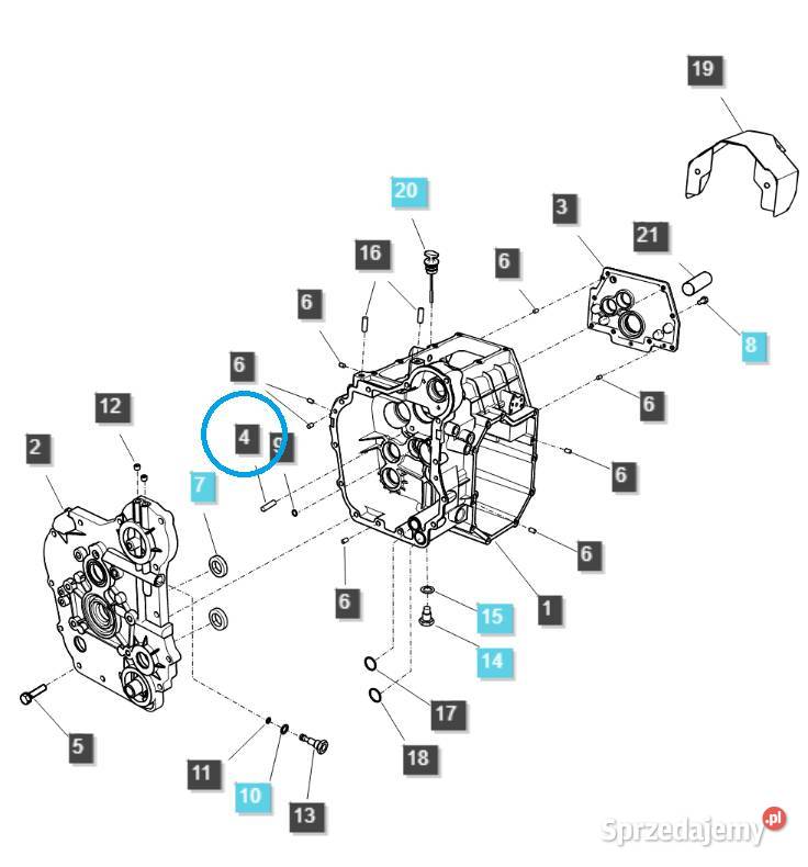 Szpilka M10 x 125 x 25 S167102523 LS Tractor