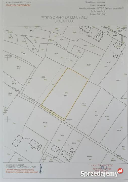 Chrzanów Płaza KamionkiRole działka na sprzedaż