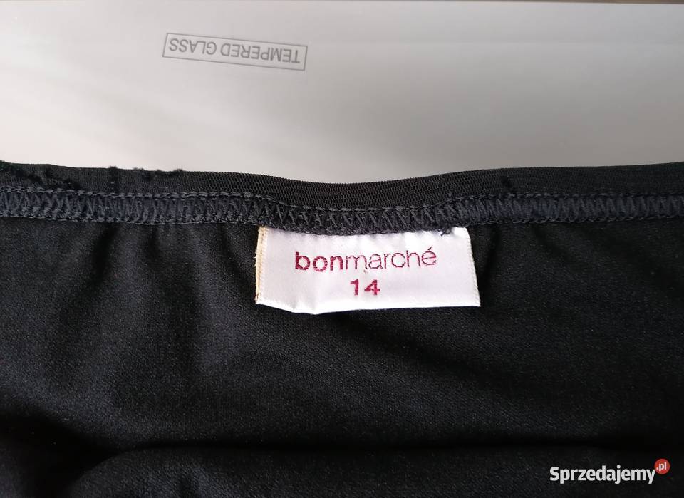 CZARNA OŁÓWKOWA SPÓDNICA Z FALBANĄ BONMARCHE Spódnice i sukienki Łódź