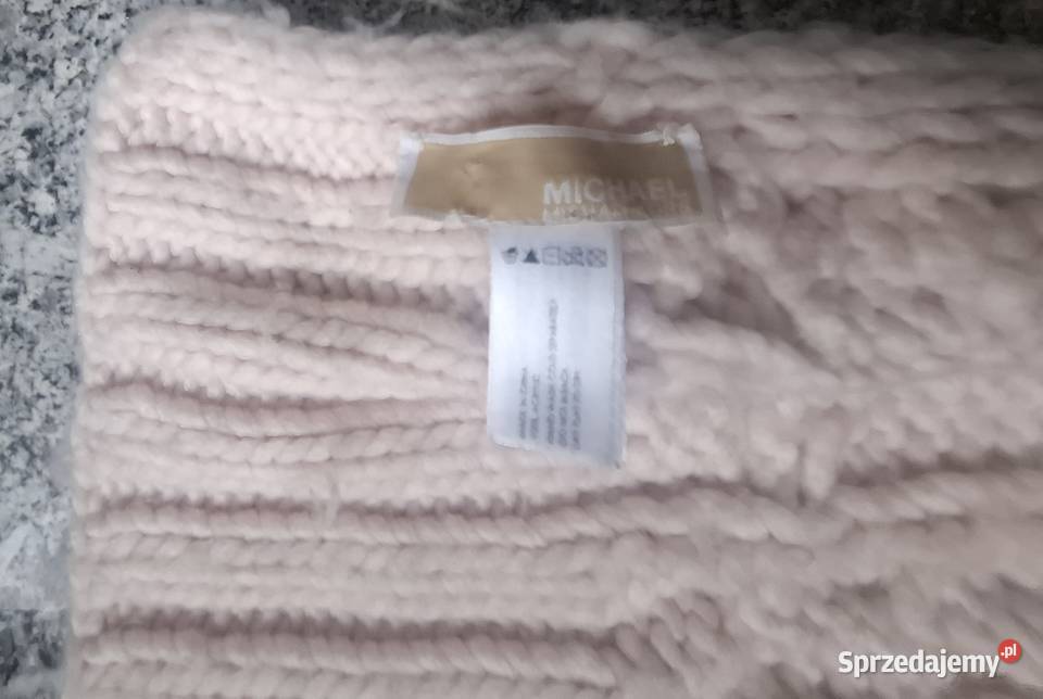 Ciepły szalik Michael Kors pudrowy róż Warszawa
