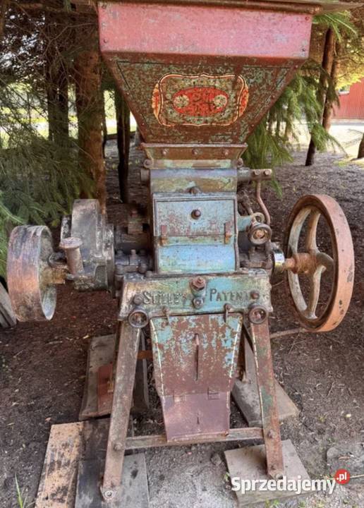 Śrutownik Gniotownik poniemiecki Stilles Patent Rolnictwo Jabłonica Polska