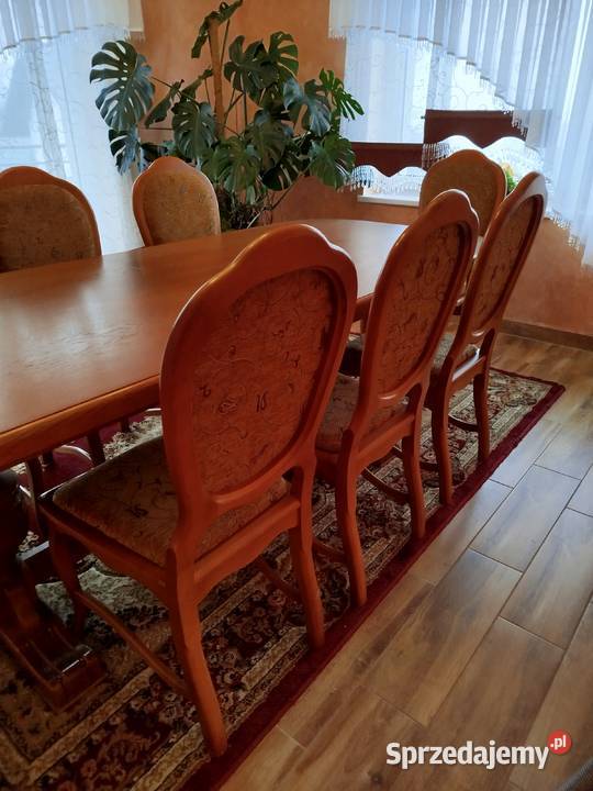 Duży stół rozkładany plusk krzesła komplet Rabka-Zdrój sprzedam