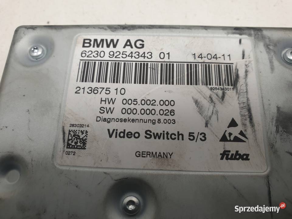 BMW F01 02 MODUŁ STEROWNIK VIDEOSWITCH TV Chełm