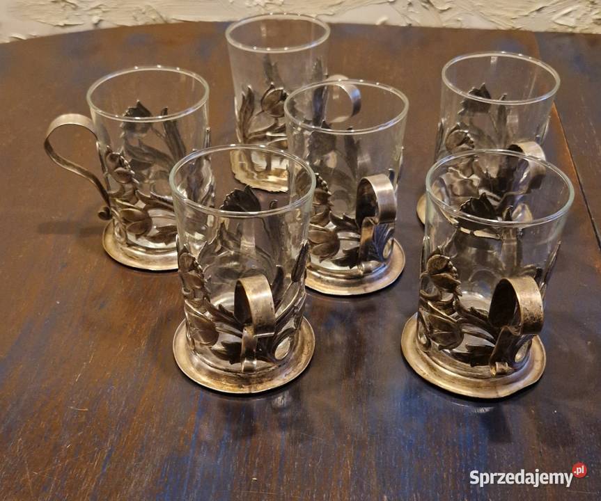 SZKLANKI 4 vintage lata 6070te czsy PRLu nowe Lublin