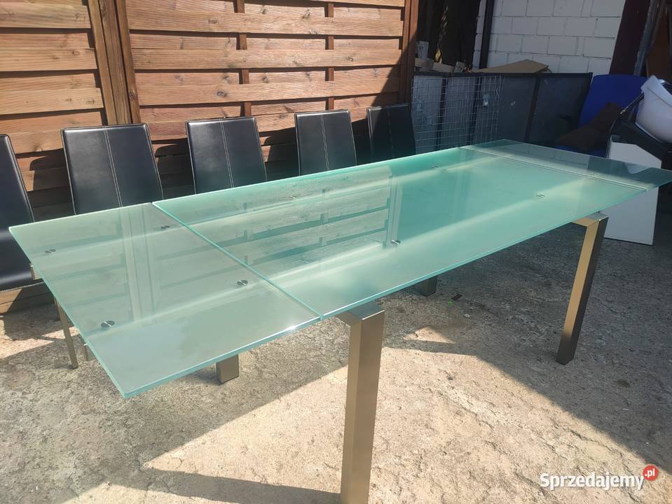Stół PEDRALI Magic rozkładany szklany stal Warszawa sprzedam