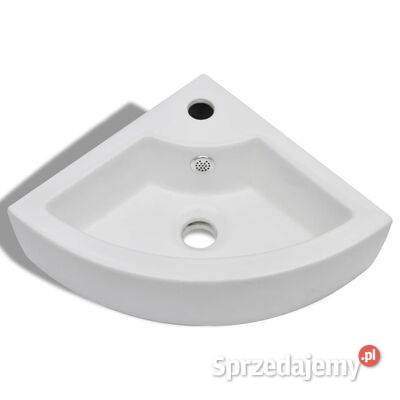 vidaXL Umywalka z przelewem 45 x 32 x 125 biała Warszawa