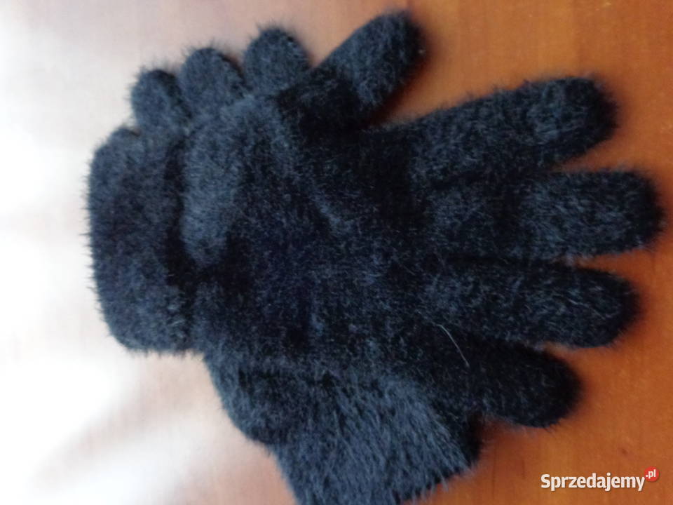 rękawiczki alpakowe czarne Poznań