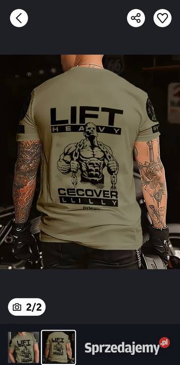 Fitness koszulka do kulturystyki na siłownię śląskie Gliwice