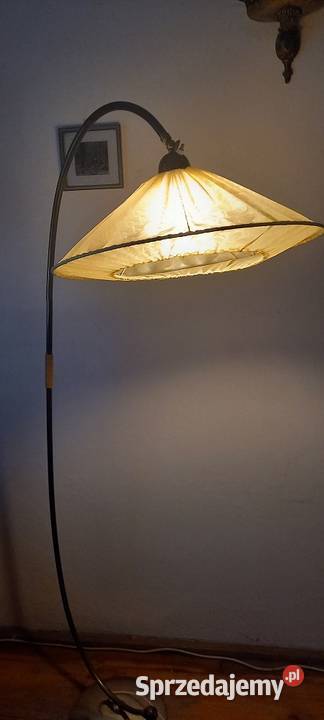 Klasyczna łukowa lampa podłogowa z połowy xx Antyki łódzkie Skierniewice