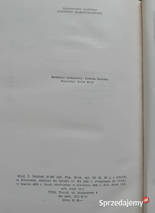 Józef Ignacy Kraszewski Kraków Łoktka LSW 1959 r Koźminek