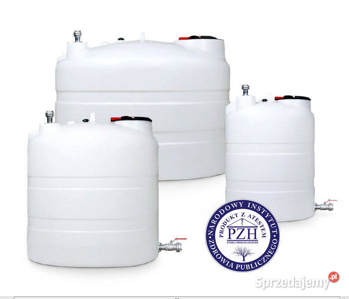 ZBIORNIK NA WODĘ PITNĄ 2500L atest PZH