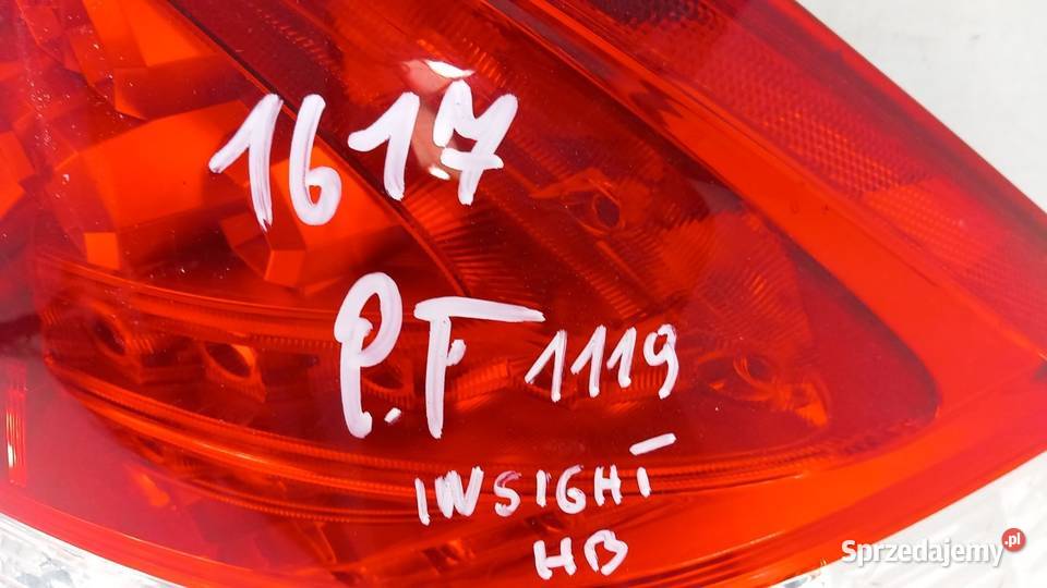 HONDA INSIGHT II HB LAMPA TYŁ LEWA osobowe Zbierkowo