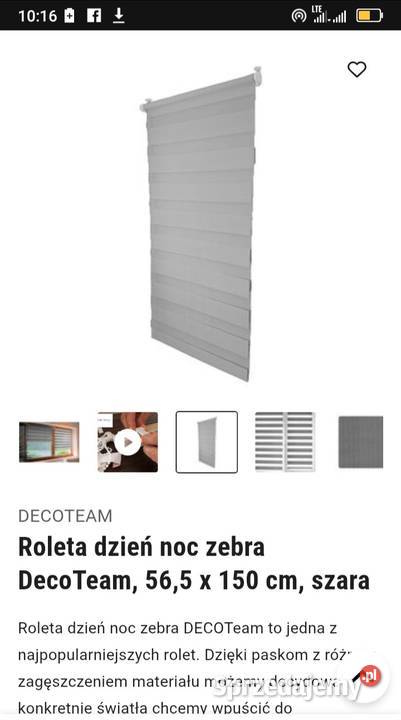 Rolety dzień noc nowe 2 sztuki szare 68215 Gorlice