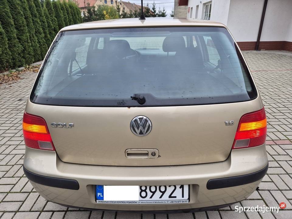 VW GOLF 4 HATCHBACK 1600 BENZYNAGAZ poduszka powietrzna Głogów