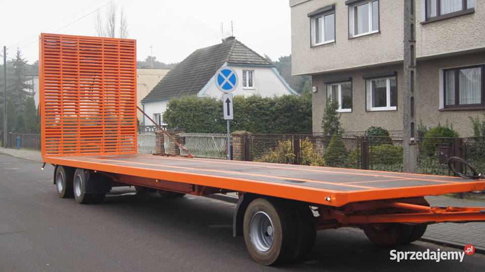 PLATFORMA przyczepa niskopodwoziowa na krańcu Stęszew
