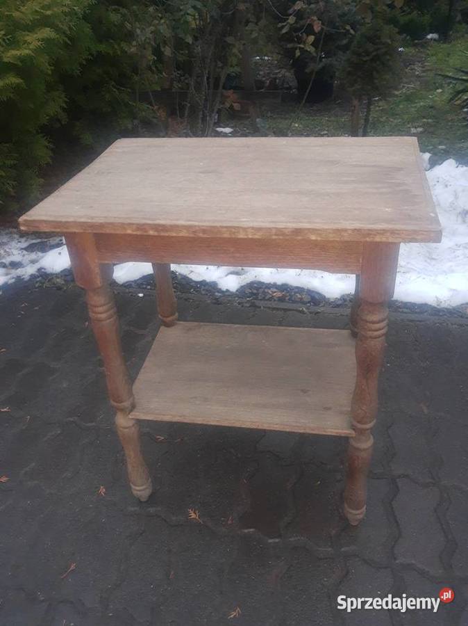 Stolik stoliczek z drewna retro zabytek antyk jedyny taki
