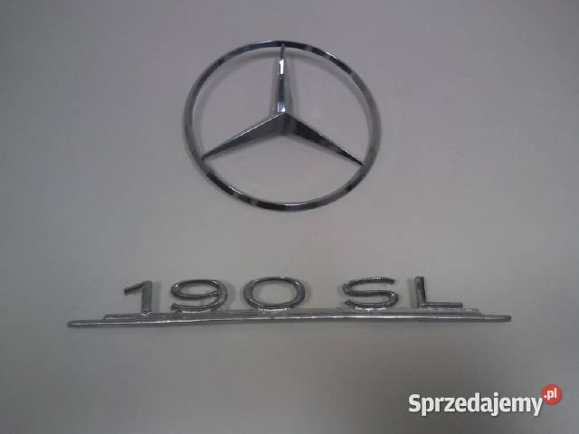Oryginalny napis na klapę tył Mercedes W 121 190 Lublin