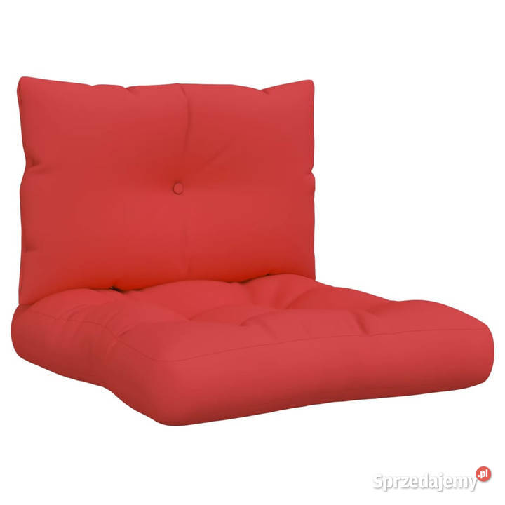 Poduszki na sofę z palet 2 czerwone tkanina sprzedam
