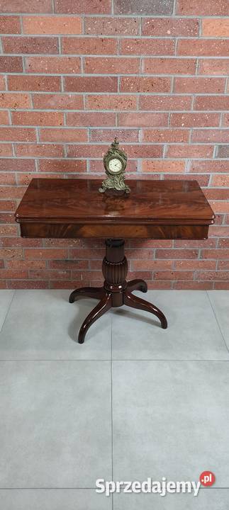 Piękny stolik karciany biedermeier antyk Antyki Łagów